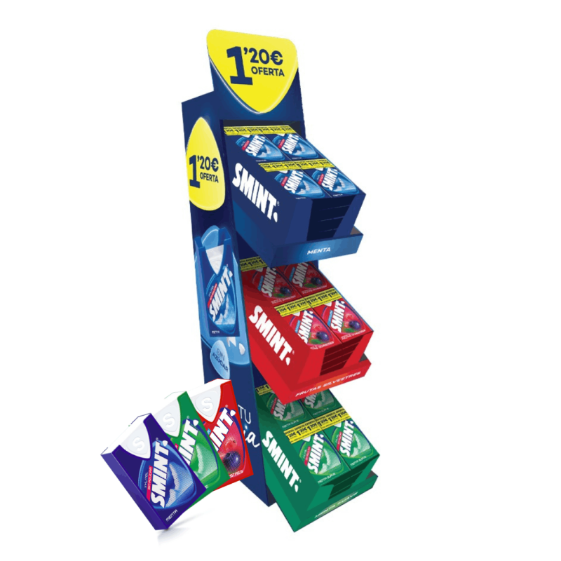 Expositor Smint Tabs Paquete 3x12u